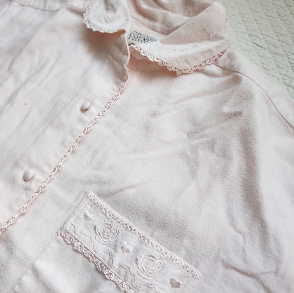 Cotton Sleep Shirt Dress - Picture 3 of 4